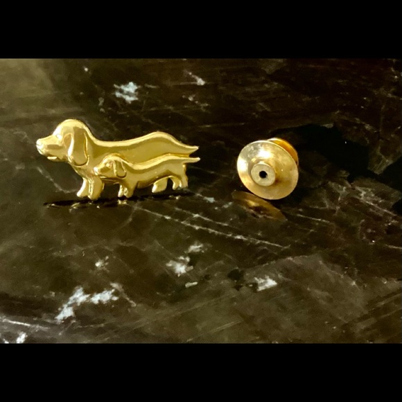 Italian 18k Gold Jewelry - 1985 Vintage 18ct Italian Gold Dog Pin/Brooch